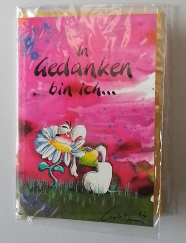 Diddl grußkarte folie mit - grußkarte, in