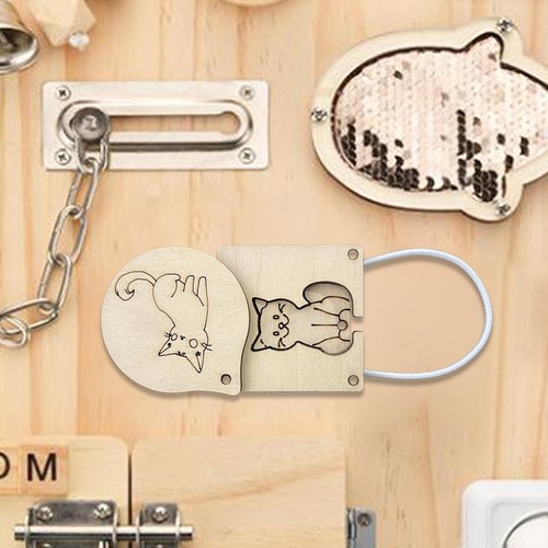 Kinder busy board - kinder, katze