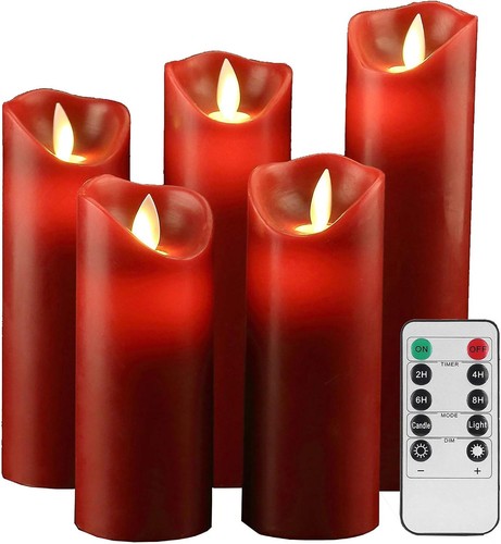 Led kerzen set aus echtwachs - aus, 5