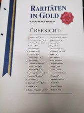 Lot Raritaten in Gold - komplett mit Ordner