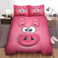 Das gesicht des rosa schweins - gesicht,