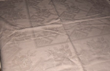 Altes Damast Tischdecke