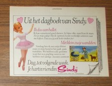 Seltene Werbung vintage Pedigree Toys SINDY Ballerina Kinderwagen NL 1982
