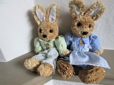 2x Strohhase Stroh Hasen Mann Frau Osterhase Osterhasen Hasenpaar Ostern Deko