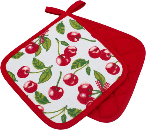 Topflappen kitchen kirschen - topflappen,