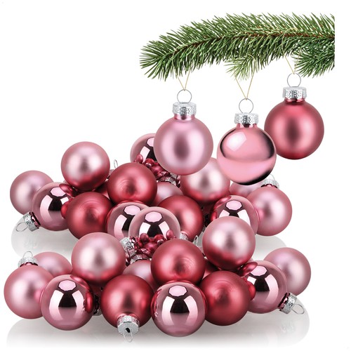 40x mini christbaumkugeln - 40x, aus