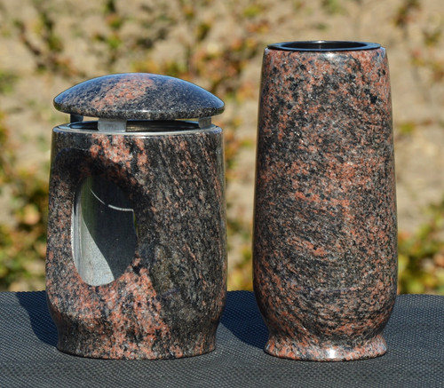 Grablaterne mit vase aus - grablaterne,