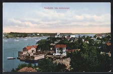 Vaxholm, Panorama fran utsiktsberget, Ansichtskarte 