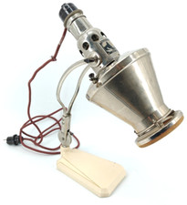 Tischlampe Wärmelampe Quarzlampe org. Sollux Ges. m. b. H. Hanau 1940er Vintage