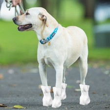  4 Pcs Welpenstiefel Hundeschuhe Pfotenschutz Hundesocken Leckschutz