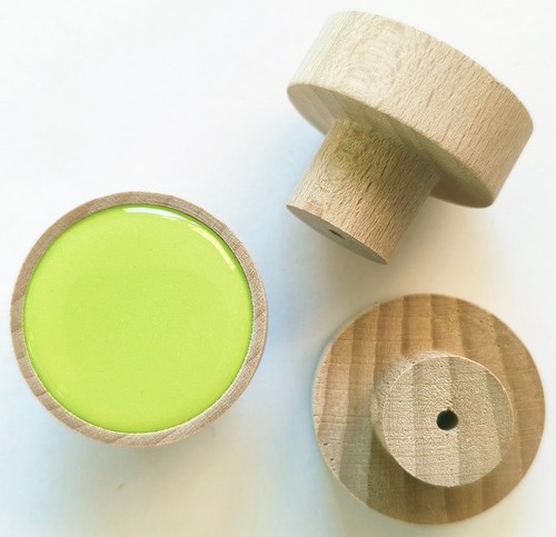 Holzknöpfe grüne farbe - holzknöpfe,