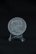 Münze Österreich Ungarn 2 Gulden 1879 Silberhochzeit Franz Sissi Trachtenschmuck