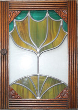 Antike Tür mit Verglasung