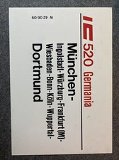 Zuglaufschild IC 520 Germania