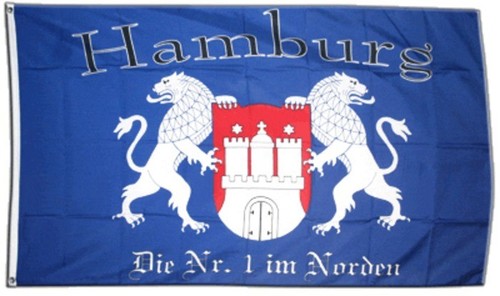 Fahne fanflagge hamburg - hamburg, flagge
