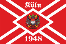 Aufkleber Köln 1948 Fahne