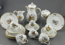 ⚔ Meissen Kaffeeservice 6 Personen WBW* 33.000 € Wildmalerei Ridinger TOP 1.Wahl