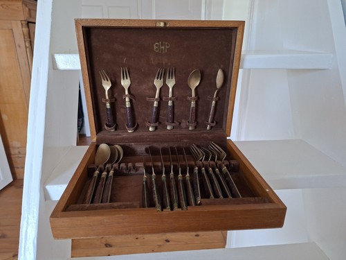 Messingbesteck vintage - messingbesteck,