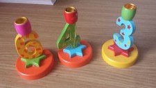  3 wunderschöne Geburtstagskerzenhalter