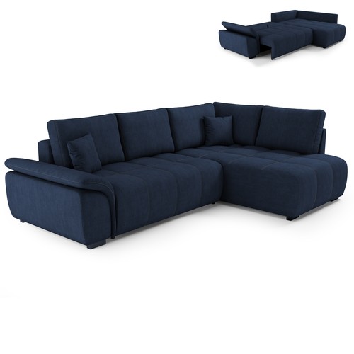 Ecksofa deep blue - ecksofa,