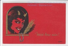 KÜNSTLERKARTE , GRUSS VOM