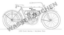 Zeichnung - 1909 Harley