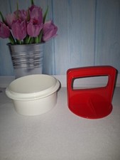 Tupperware Patty Presse Burgerpresse Behälter Burger Frikadellen Hamburger neu