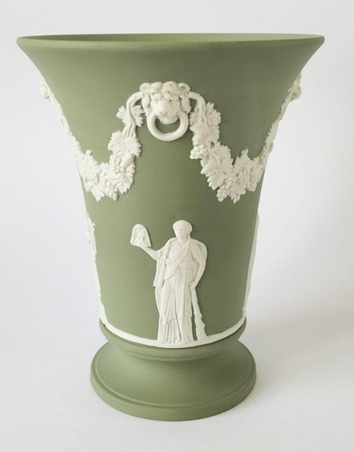 Wedgwood jaspis grüne vase - wedgwood,