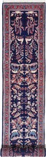 Sarough Teppich Orient Perser Rug Dunkelblau Rot Schurwolle Galerie Spezial Deko