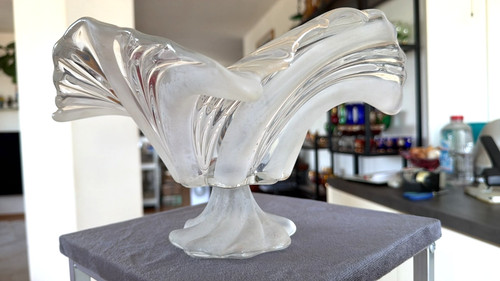 Große schwere glas - schwere, schale