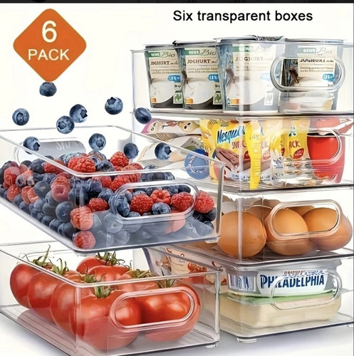 6er set kühlschrank organizer - 6er, kühlschrank-organizer