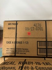 New 2027 Case A Unopened MRE