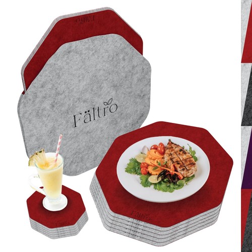 12er premium platzsets aus - premium,