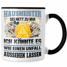 Trendation - Hausmeister Tasse Geschenk Lustiger Spruch für Facility Manager Ges