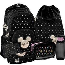 Minnie Mouse Maus Rucksack  Schulrucksack Schulranzen Set 6 teilig 1-3 Klasse