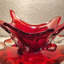Biomorphe muranoglas schale - biomorphe,