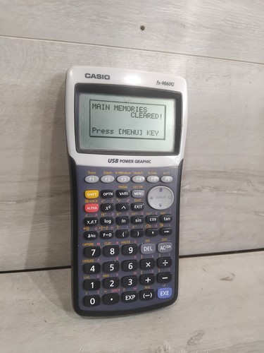 Casio 9860g graphing - casio, fx-9860g
