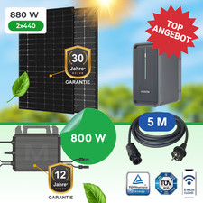 Balkon-Solaranlage 880W mit