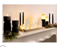 ELAMBIA 2 LED-Kerzen Schwarz