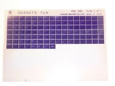 Suzuki GS550M (X/Z) Katana Nov 1981  Motorrad original Ersatzteil Katalog ETK