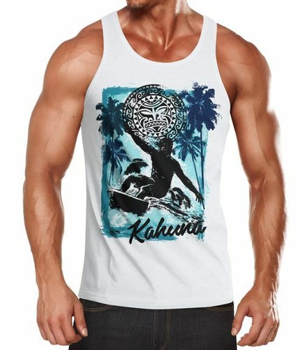 Herren tank top welle - herren, wave