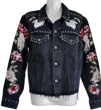 LEVI'S Original Jeans Damen Jeansjacke, Nieten & Stickerei, Jacke, 2,  36-38-40