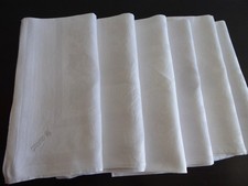 6 Leinenservietten, Monogramm Adelskrone