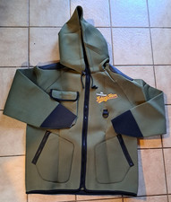 Neu! Cormoran Neoprenjacke Gr: M Grün Schwarz Anorak Regen Neopren Kapuze Jacke