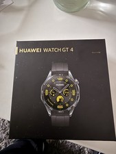 Huawei Watch GT 4 46mm Edelstahlgehäuse mit Fluorelastomer-Armband - Schwarz 