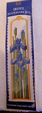 Kreuzstich Stickpackung Lesezeichen Textile Heritage Iris