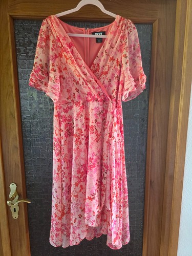 Dkny midi kleid - kleid, rosa