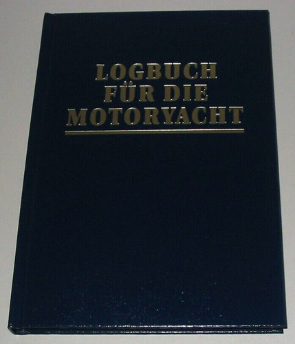 Motorboot yachtlogbuch see - motorboot,