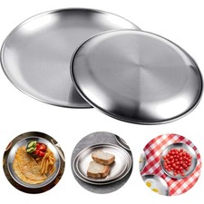 2 Stück Edelstahl Platzteller