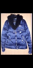 Nickelson Damenwinterjacke SALE%%  Neu, Gr. L, blau- glanz, Swarovski ?